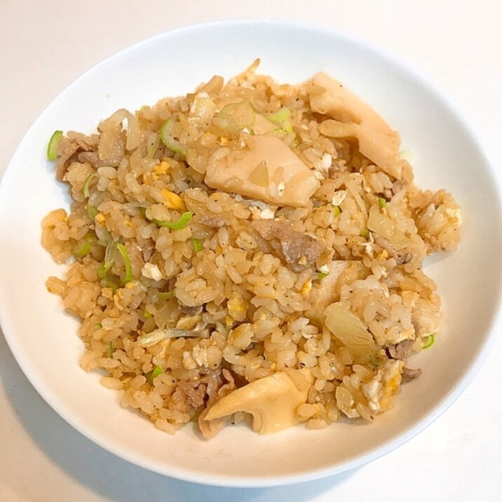 ひと手間かけて☆たけのこと豚肉のオイスター炒飯